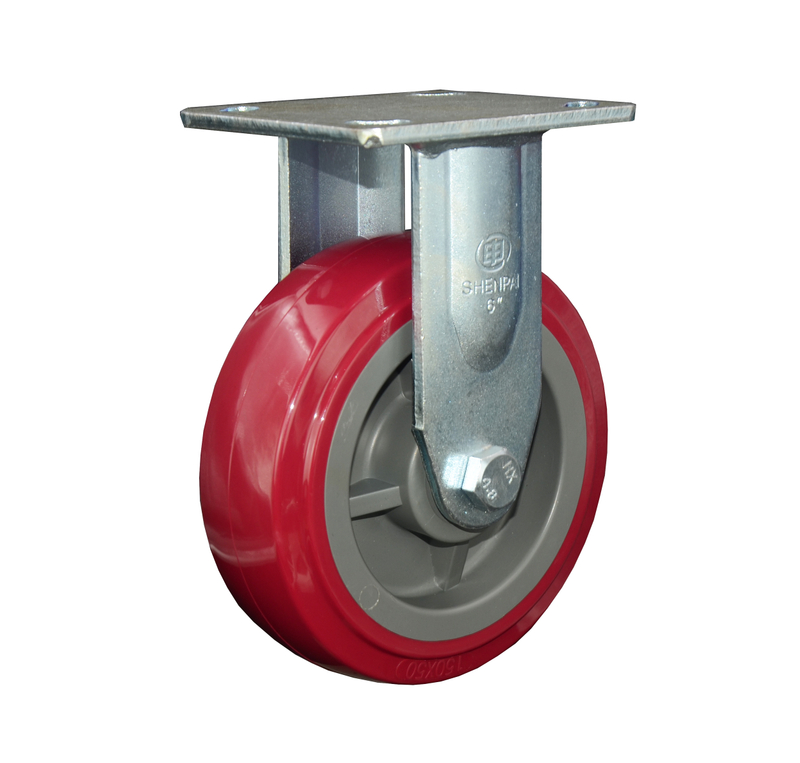 6英寸聚氨酯脚轮刚性