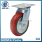6"重型铁芯PU万向脚轮（弧形）