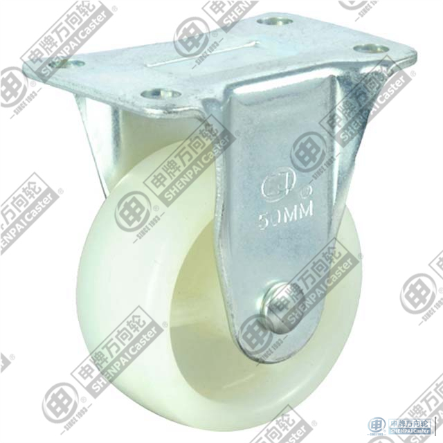 2"平底固定聚丙烯轮