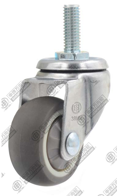 2"丝杆活动人造脚轮 