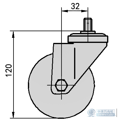 3.5" 握环杆旋转 PU（紫色）