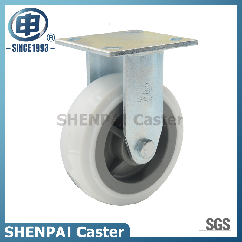 4英寸尼龙工业脚轮刚性