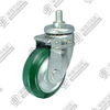 5"丝杆刹车钢芯橡胶轮 (绿色) 