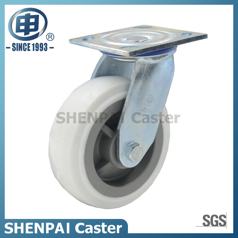 8英寸尼龙旋转工业脚轮