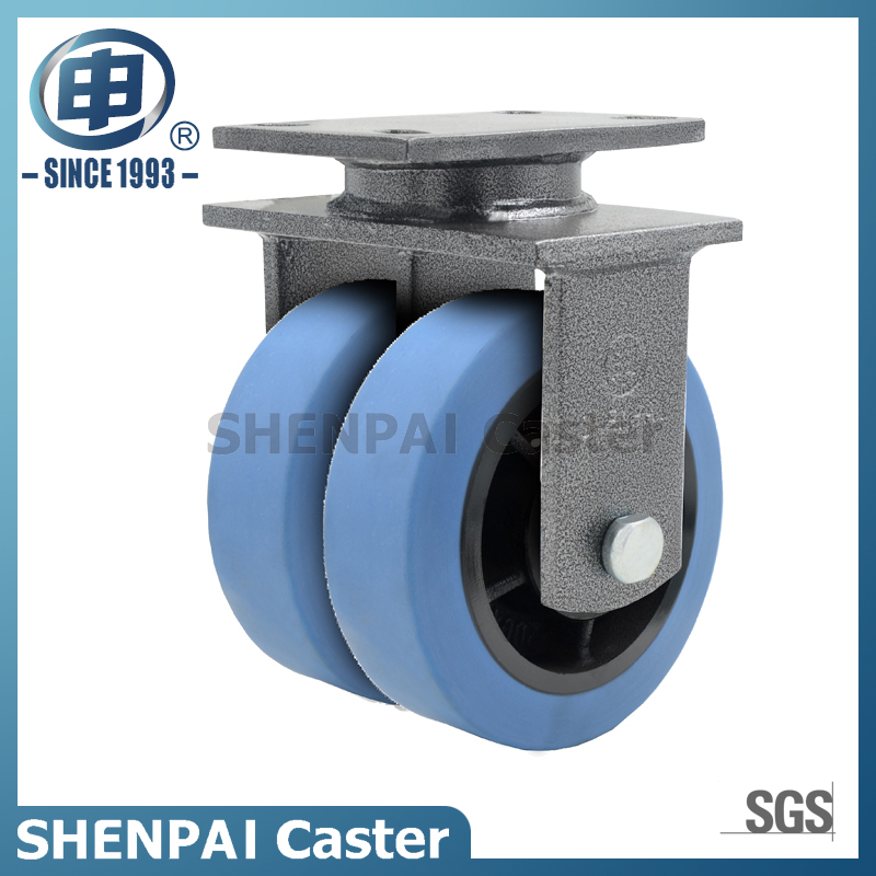 6"铁芯尼龙超重型刚性脚轮