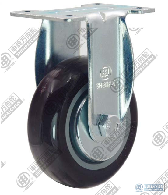 5\\" 蓝色聚乙烯刚性脚轮