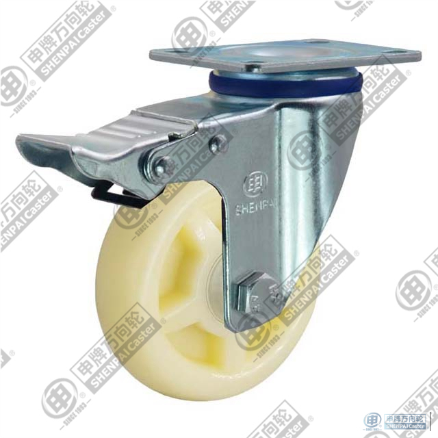 4\\" 白色 PP 万向刹车(A) 脚轮