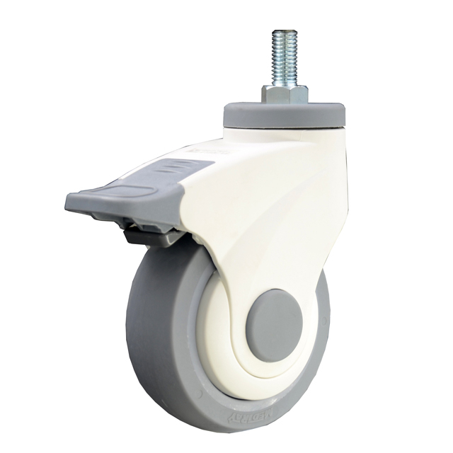 3\\" 医用轮尼龙体螺纹杆万向脚轮