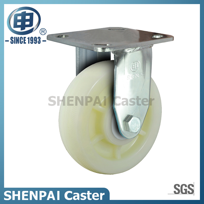 6\\"不锈钢支架刚性PP脚轮